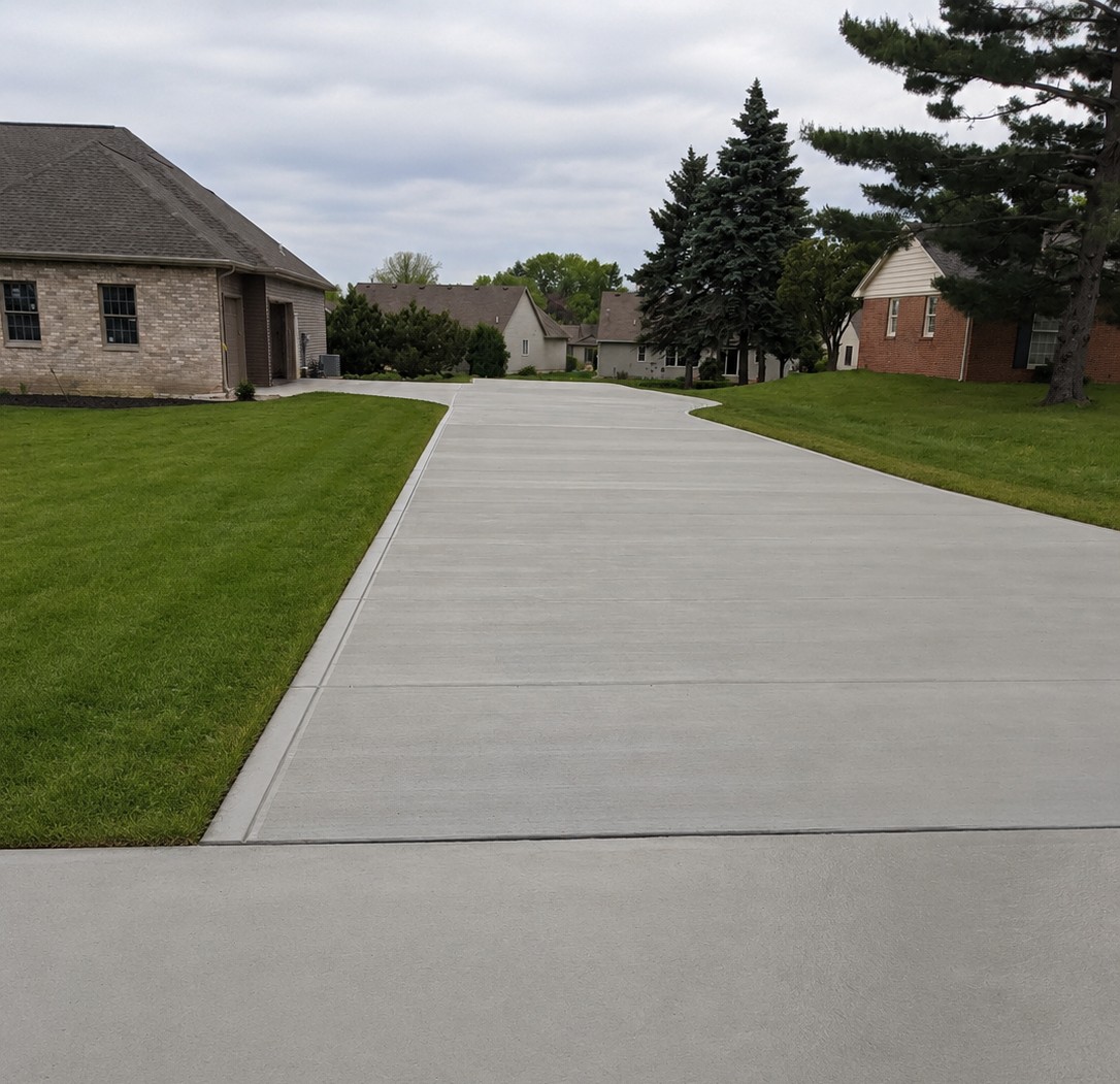 Concrete Driveway Klinger Lake in White Pigeon Michigan