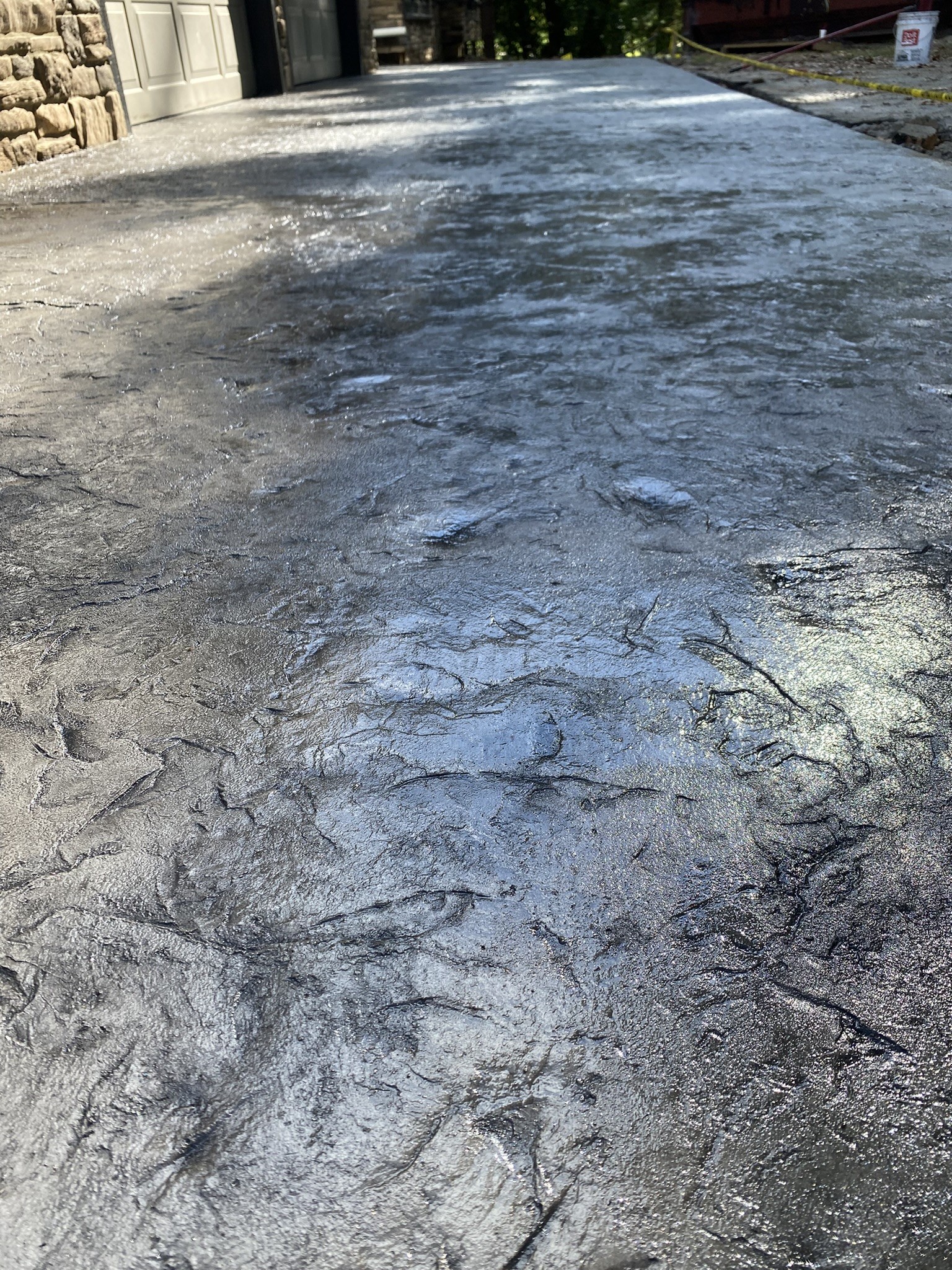 Concrete Stamped Patio - Up Close - Poured in Centreville Michigan