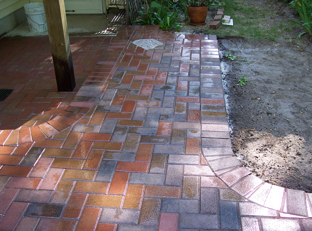 image of paving brick walkway